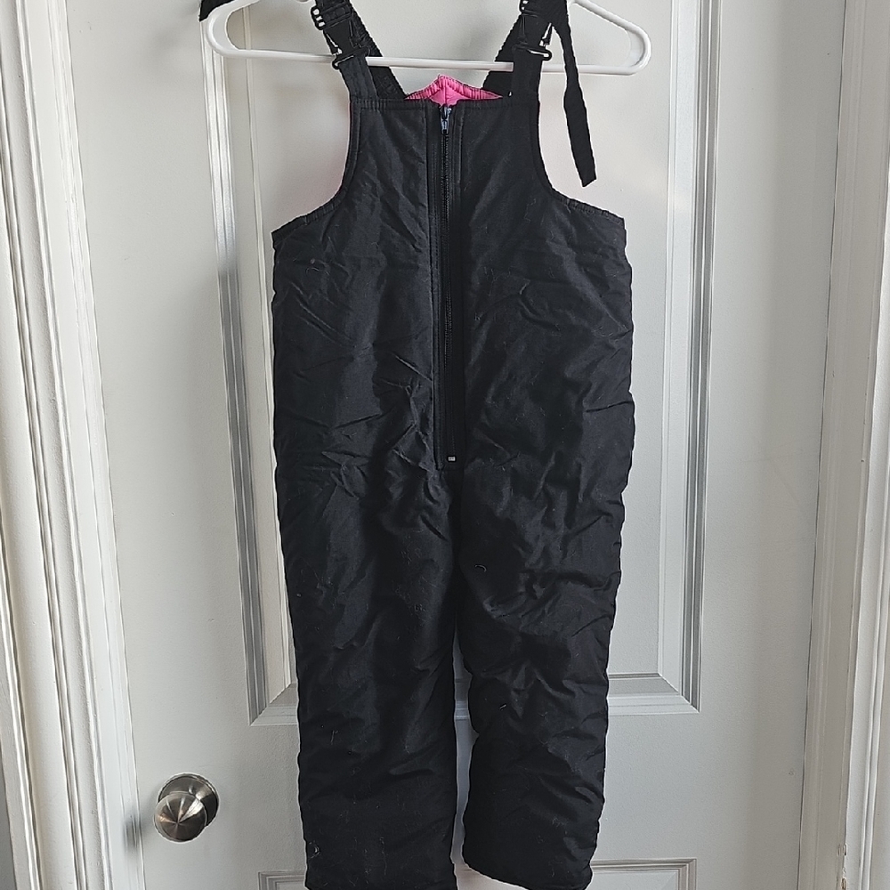 Kids Black Snow Bib
